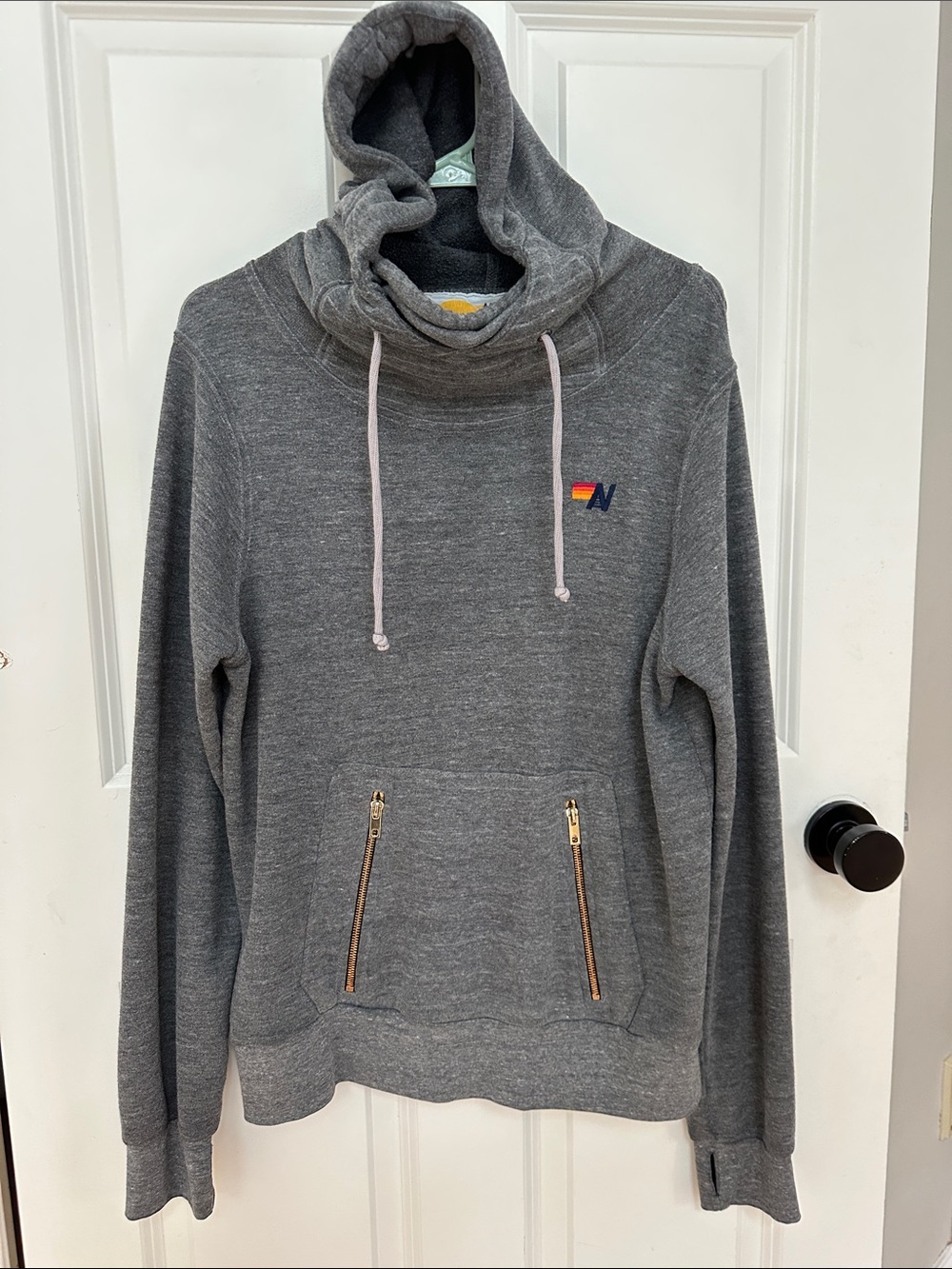 Aviator Nation Gray Ninja Hoodie M